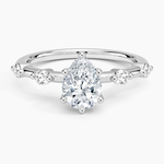 Aimee 1.7mm Diamond Ring Platinum Pear Engagement Ring