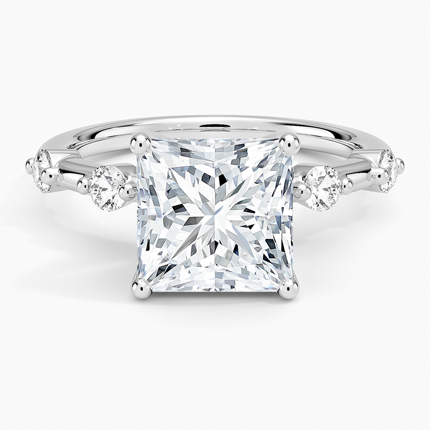 Aimee 1.7mm Diamond Ring Platinum Princess Engagement Ring