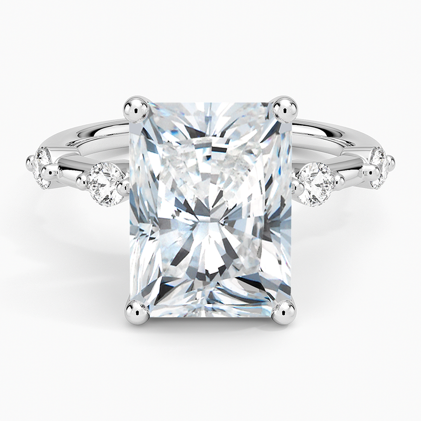Aimee 1.7mm Diamond Ring Platinum Radiant Engagement Ring
