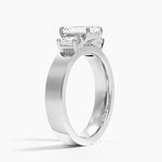 Peyton Emerald Cut Three Stone Diamond Ring (1/2 ct. tw.) Platinum Emerald Engagement Ring
