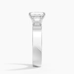 Peyton Emerald Cut Three Stone Diamond Ring (1/2 ct. tw.) Platinum Emerald Engagement Ring