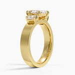 Peyton Emerald Cut Three Stone Diamond Ring (1/2 ct. tw.) Yellow Gold 18k Marquise Engagement Ring