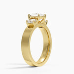 Peyton Emerald Cut Three Stone Diamond Ring (1/2 ct. tw.) Yellow Gold 18k Princess Engagement Ring