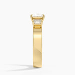 Peyton Emerald Cut Three Stone Diamond Ring (1/2 ct. tw.) Yellow Gold 18k Princess Engagement Ring