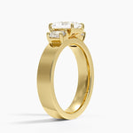 Peyton Emerald Cut Three Stone Diamond Ring (1/2 ct. tw.) Yellow Gold 18k Radiant Engagement Ring