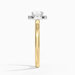 Platinum Mixed Metal Julia Halo Diamond Ring (1/5 ct. tw.) Yellow Gold 18k Cushion Engagement Ring