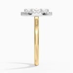 Platinum Mixed Metal Julia Halo Diamond Ring (1/5 ct. tw.) Yellow Gold 18k Marquise Engagement Ring