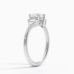 Edie Art Deco Diamond Ring Platinum Cushion Engagement Ring
