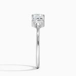 Edie Art Deco Diamond Ring Platinum Cushion Engagement Ring