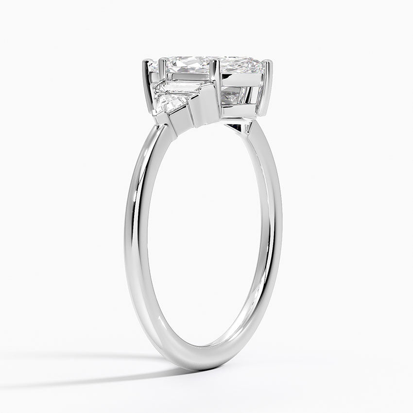 Edie Art Deco Diamond Ring Platinum Marquise Engagement Ring