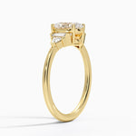 Edie Art Deco Diamond Ring Yellow Gold 18k Oval Engagement Ring