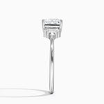 Edie Art Deco Diamond Ring Platinum Princess Engagement Ring