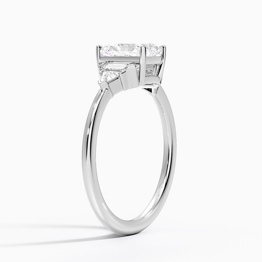 Edie Art Deco Diamond Ring Platinum Radiant Engagement Ring