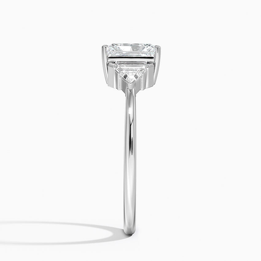 Edie Art Deco Diamond Ring Platinum Radiant Engagement Ring