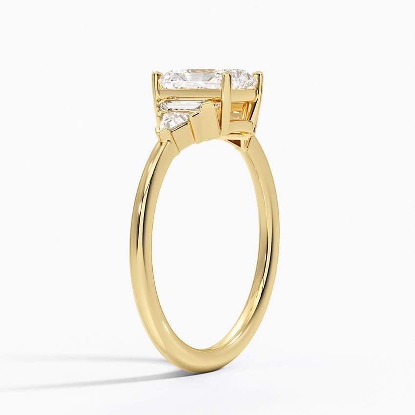 Edie Art Deco Diamond Ring Yellow Gold 18k Radiant Engagement Ring