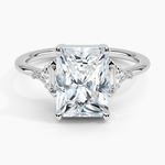Edie Art Deco Diamond Ring Platinum Radiant Engagement Ring