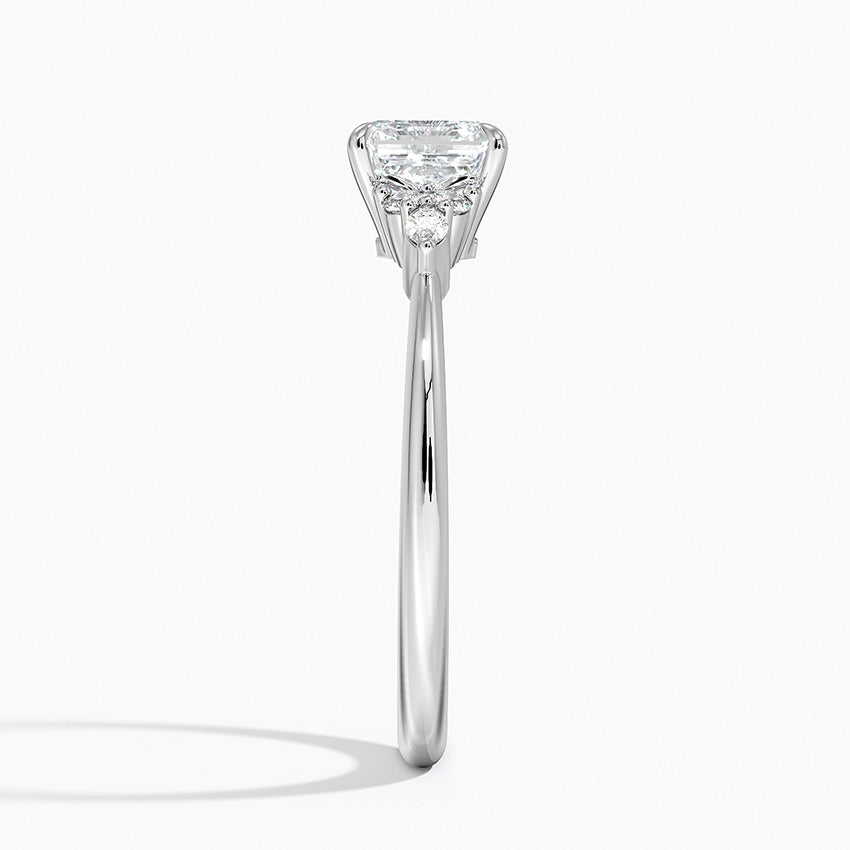 Nadia Diamond Ring Platinum Asscher Engagement Ring
