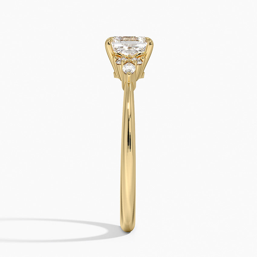 Nadia Diamond Ring Yellow Gold 18k Asscher Engagement Ring