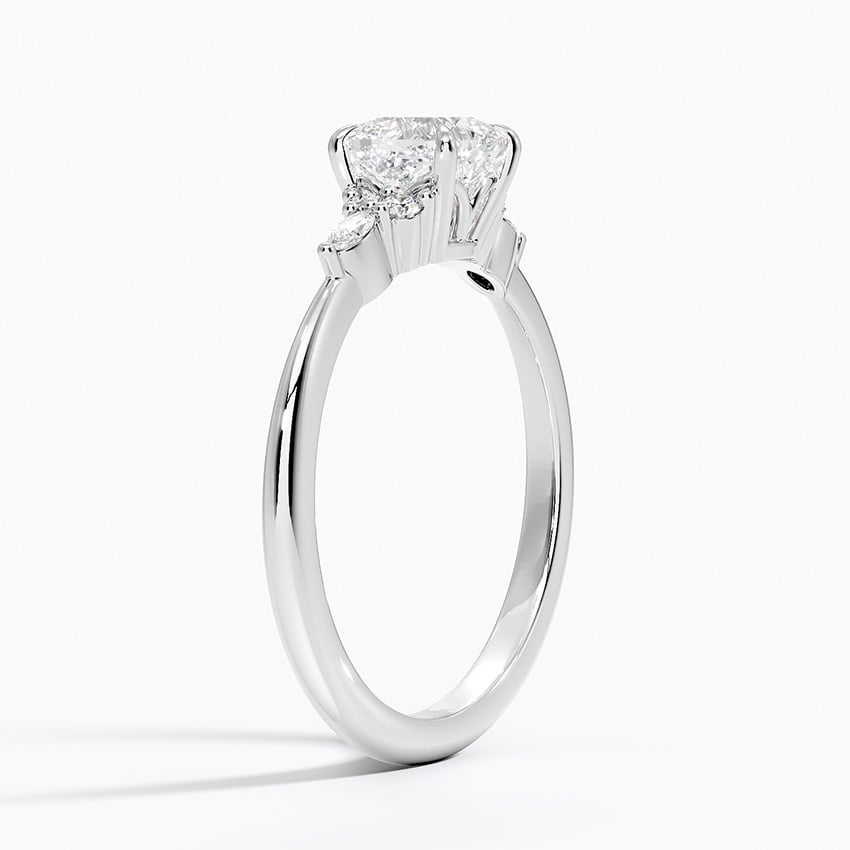 Nadia Diamond Ring Platinum Cushion Engagement Ring