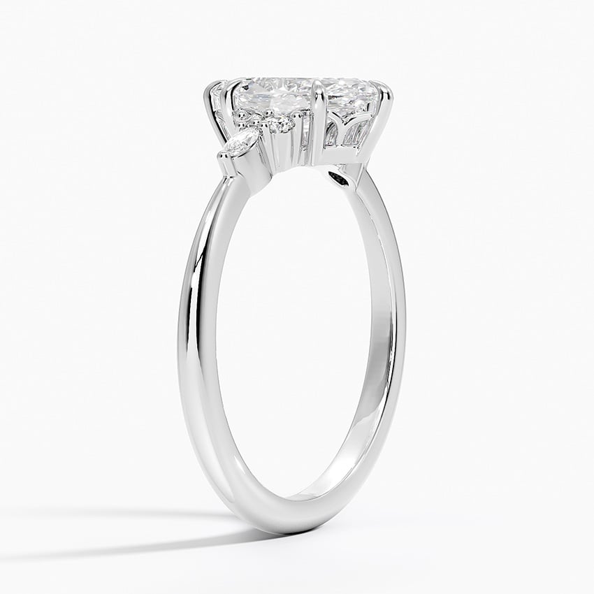 Nadia Diamond Ring Platinum Marquise Engagement Ring
