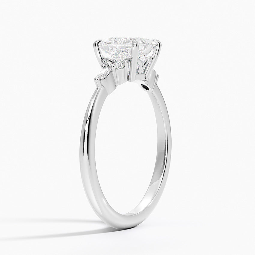 Nadia Diamond Ring Platinum Princess Engagement Ring