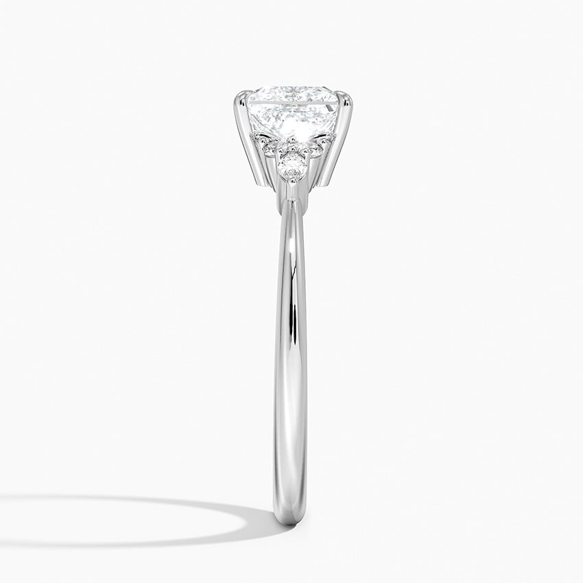 Nadia Diamond Ring Platinum Princess Engagement Ring