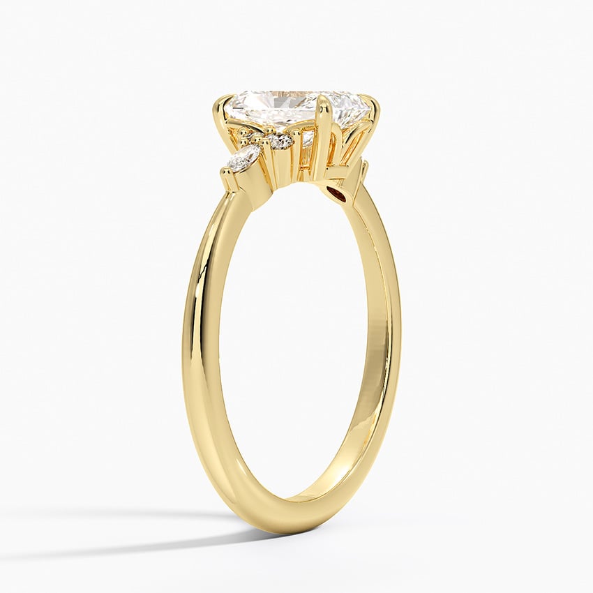 Nadia Diamond Ring Yellow Gold 18k Radiant Engagement Ring
