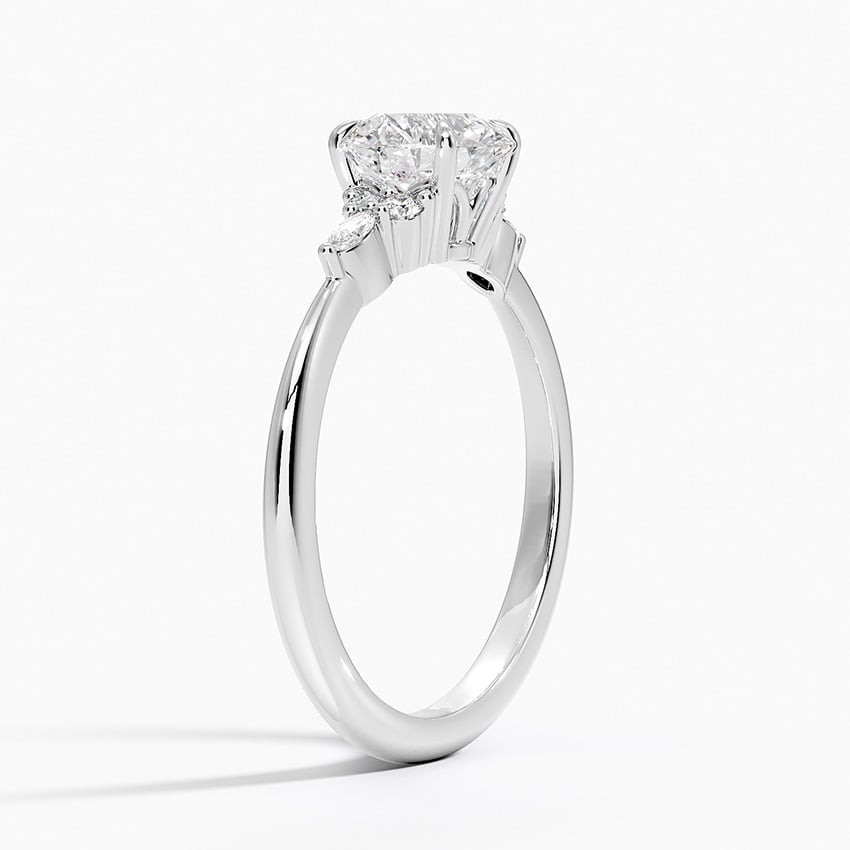 Nadia Diamond Ring Platinum Round Engagement Ring