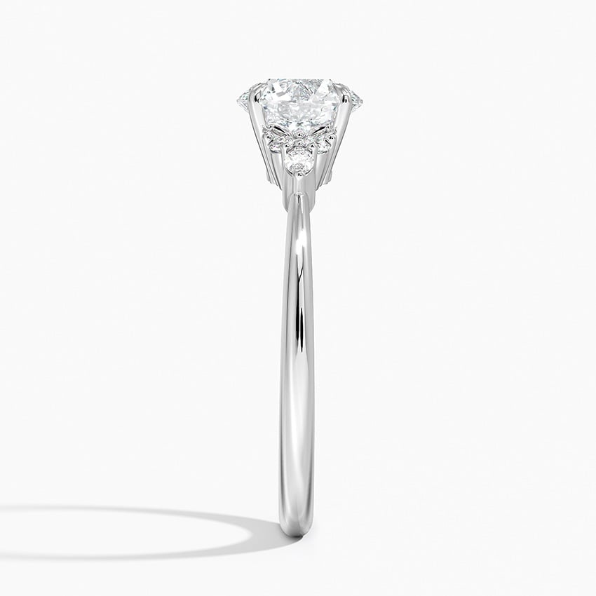 Nadia Diamond Ring Platinum Round Engagement Ring