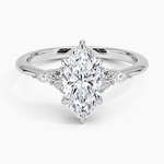 Nadia Diamond Ring Platinum Marquise Engagement Ring