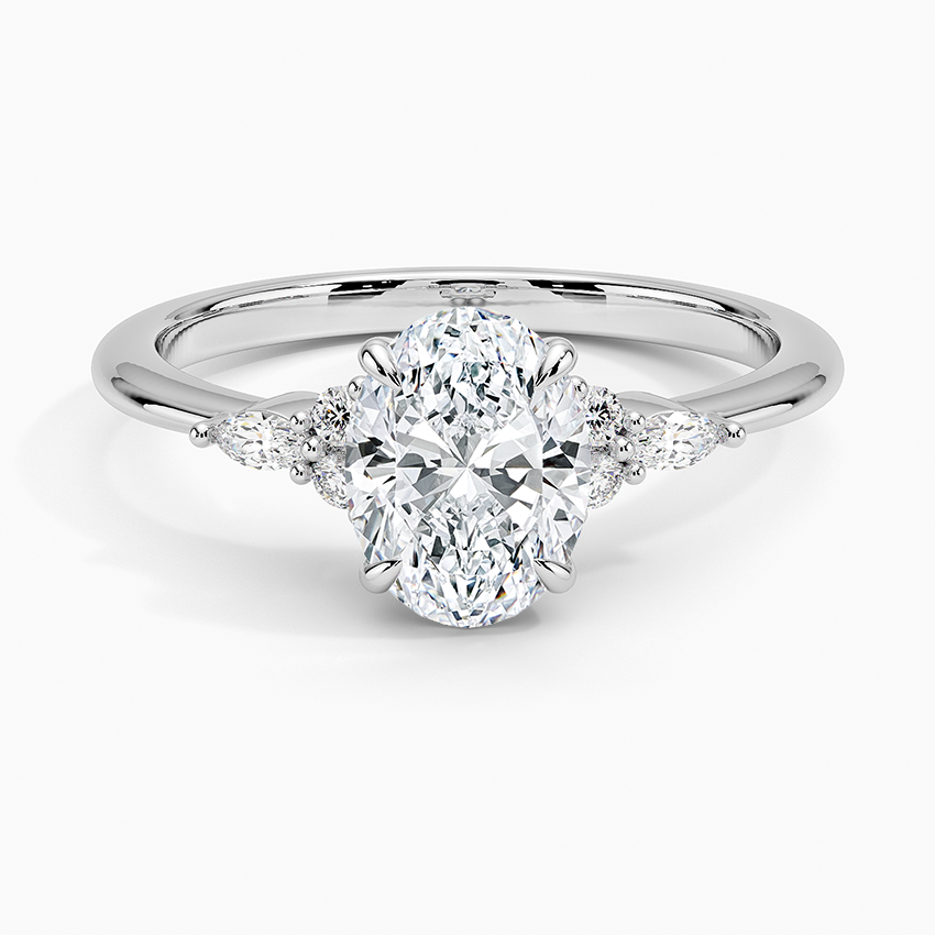 Nadia Diamond Ring Platinum Oval Engagement Ring