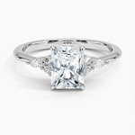 Nadia Diamond Ring Platinum Radiant Engagement Ring