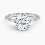Nadia Diamond Ring Platinum Round Engagement Ring