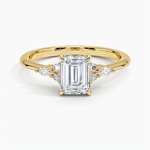 Nadia Diamond Ring Yellow Gold 18k Emerald Engagement Ring