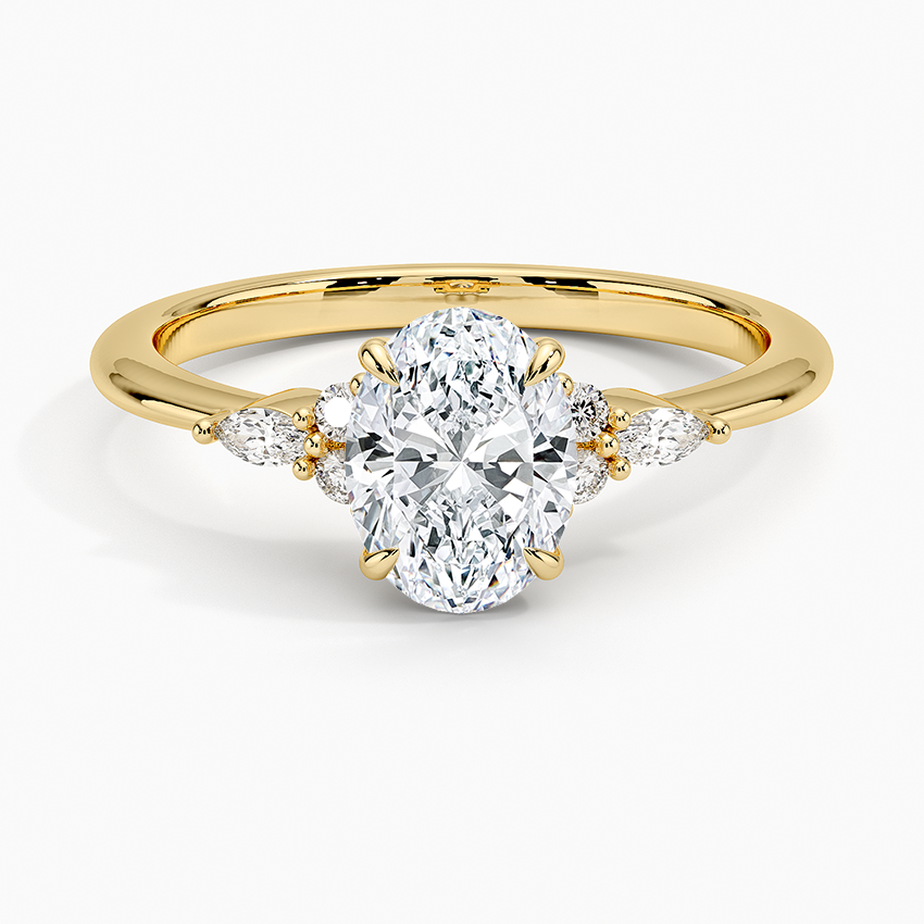Nadia Diamond Ring Yellow Gold 18k Oval Engagement Ring