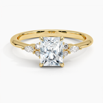 Nadia Diamond Ring Yellow Gold 18k Radiant Engagement Ring
