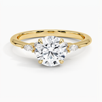 Nadia Diamond Ring Yellow Gold 18k Round Engagement Ring