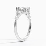 Nadia Three Stone Diamond Ring Platinum Marquise Engagement Ring