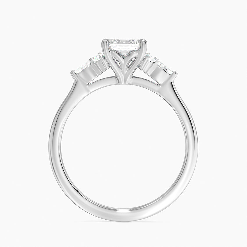Nadia Perfect Fit Diamond Ring Platinum Asscher Engagement Ring