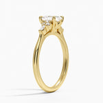 Nadia Perfect Fit Diamond Ring Yellow Gold 18k Asscher Engagement Ring