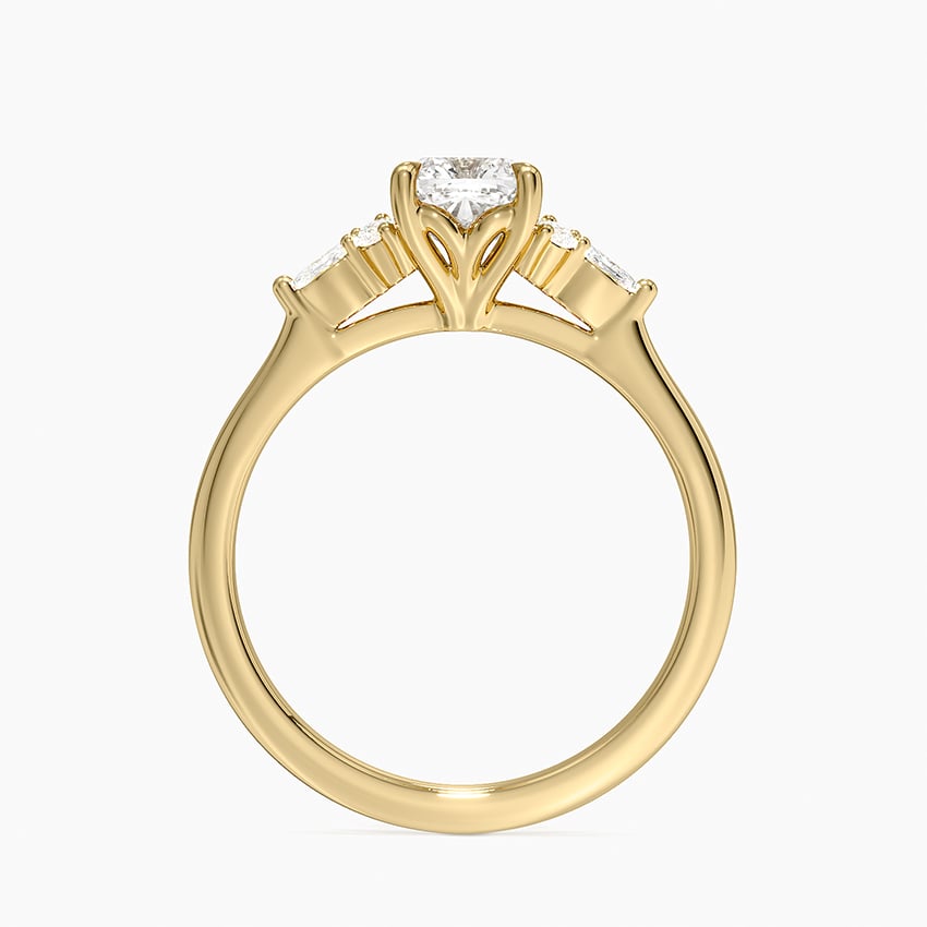 Nadia Perfect Fit Diamond Ring Yellow Gold 18k Cushion Engagement Ring