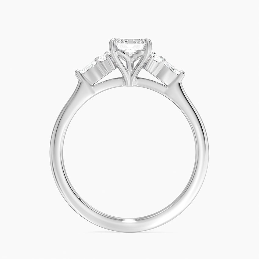 Nadia Perfect Fit Diamond Ring Platinum Emerald Engagement Ring