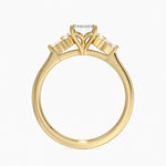 Nadia Perfect Fit Diamond Ring Yellow Gold 18k Emerald Engagement Ring