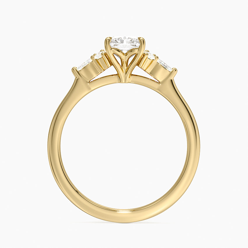 Nadia Perfect Fit Diamond Ring Yellow Gold 18k Radiant Engagement Ring