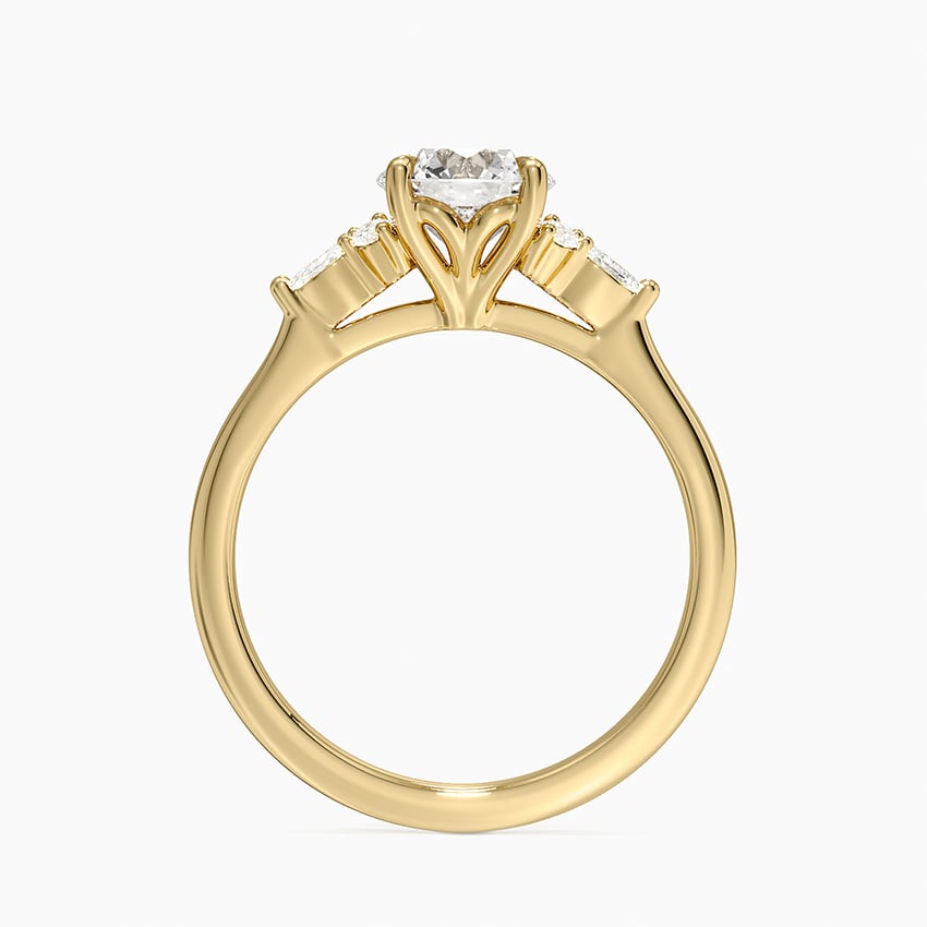 Nadia Perfect Fit Diamond Ring Yellow Gold 18k Round Engagement Ring