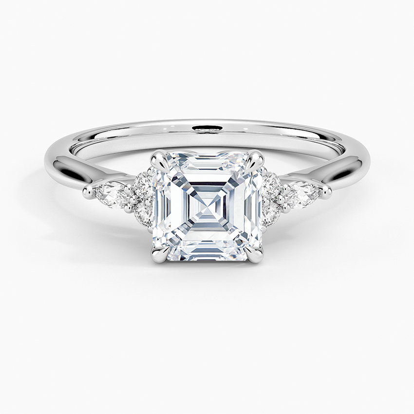 Nadia Perfect Fit Diamond Ring Platinum Asscher Engagement Ring