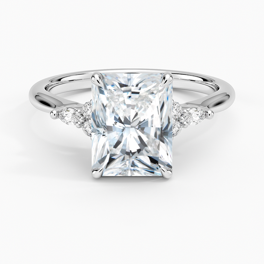 Nadia Perfect Fit Diamond Ring Platinum Radiant Engagement Ring