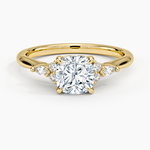 Nadia Perfect Fit Diamond Ring Yellow Gold 18k Cushion Engagement Ring