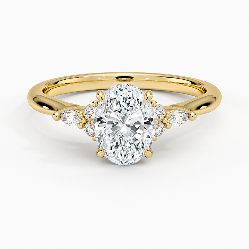 Nadia Perfect Fit Diamond Ring Yellow Gold 18k Oval Engagement Ring