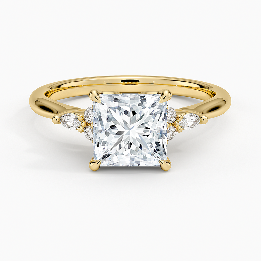 Nadia Perfect Fit Diamond Ring Yellow Gold 18k Princess Engagement Ring